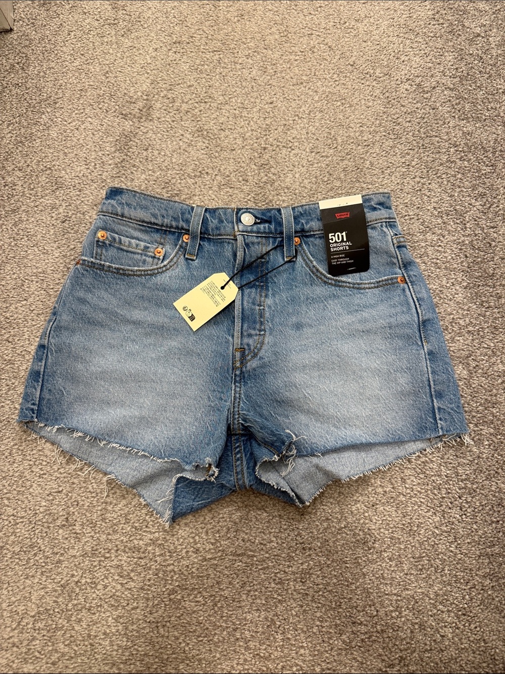 NEW Levi's 501 High Rise Denim Shorts- Size 27